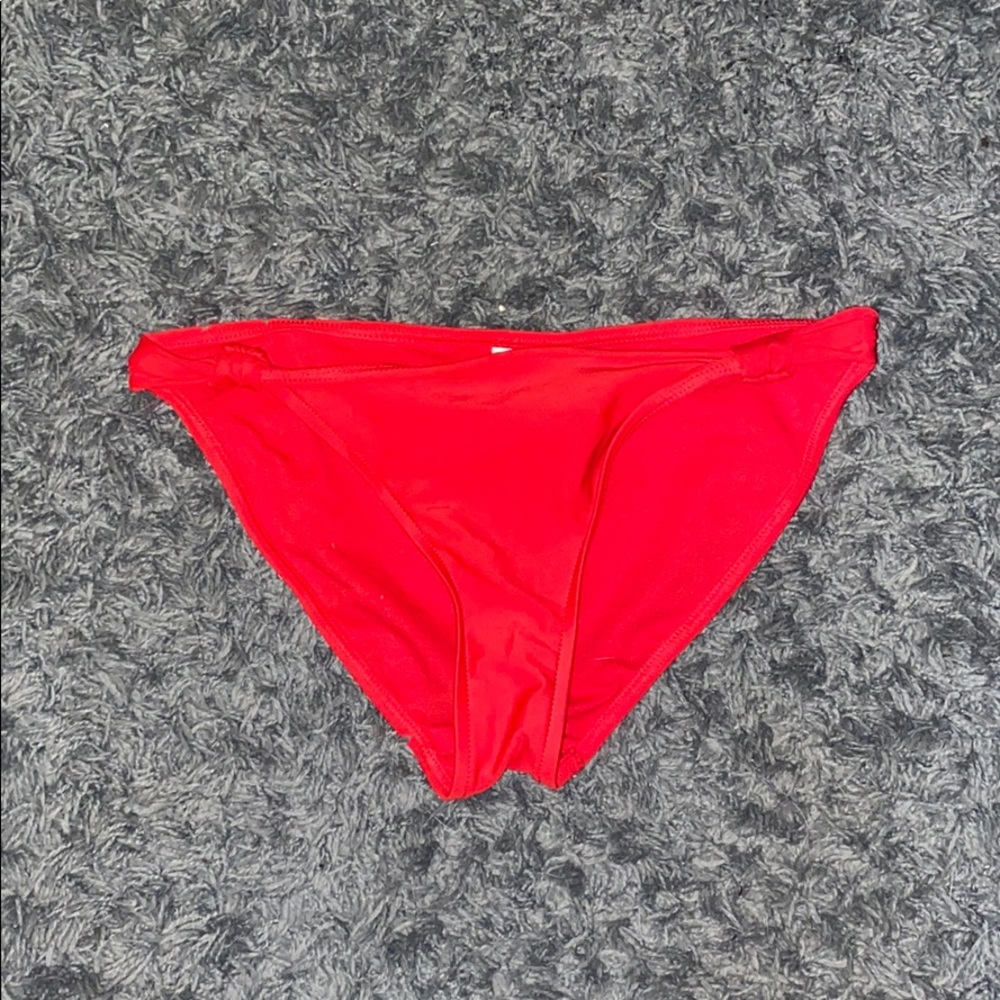 Red bathing suite bottoms